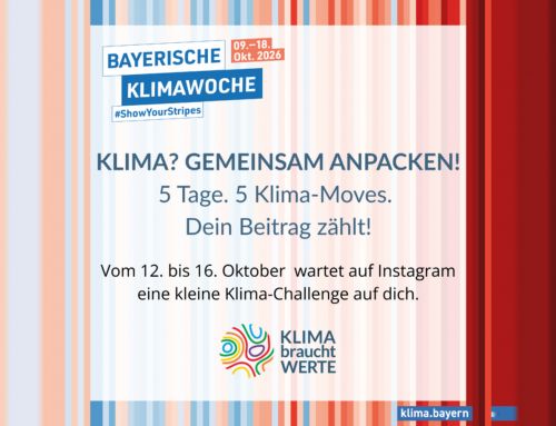 Mach mit: Bayerische Klimawoche vom 09.-18.10. – Wir sind mit unseren Klima-Moves dabei!